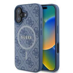 Guess GUHMP16MG4GFRB iPhone 16 Plus 6.7" niebieski/blue hardcase 4G Ring Classic Logo MagSafe