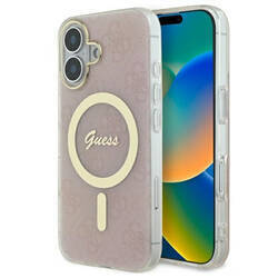 Guess GUHMP16MH4STP iPhone 16 Plus 6.7"   różowy/pink hardcase IML 4G MagSafe