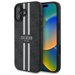 Guess GUHMP16SP4RPSK iPhone 16 6.1"       czarny/black hardcase 4G Printed Stripes MagSafe