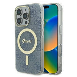 Guess GUHMP16XH4STB iPhone 16 Pro Max 6.9" niebieski/blue hardcase IML 4G MagSafe