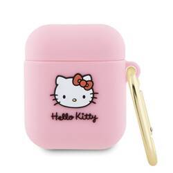 HELLO KITTY HKA23DKHSP AIRPODS 1/2 COVER PINK/PINK SILICONE 3D KITTY HEAD