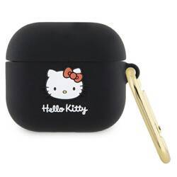 HELLO KITTY HKA33DKHSK AIRPODS 3 COVER BLACK/BLACK SILICONE 3D KITTY HEAD