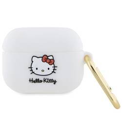 HELLO KITTY HKAP3DKHSH AIRPODS PRO COVER WHITE/WHITE SILICONE 3D KITTY HEAD