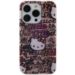 HELLO KITTY HKHCP15SHDGPTP IPHONE 15 6.1 "PINK / PINK HARDCASE IML TAGS GRAFFITI