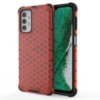 HONEYCOMB CASE ARMOR COVER WITH TPU BUMPER FOR SAMSUNG GALAXY A32 5G RED