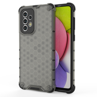 HONEYCOMB CASE ARMORED COVER WITH A GEL FRAME FOR SAMSUNG GALAXY A33 5G BLACK