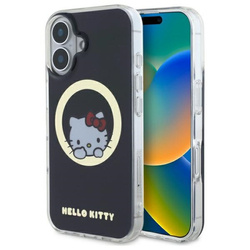 Hello Kitty HKHMP16SHSWKK iPhone 16 6,1" czarny/black hardcase IML Sweet Kitty Magsafe