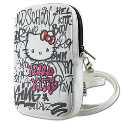 Hello Kitty Torebka HKPBPDGPHE biały/white Graffiti Kitty Head