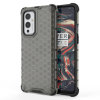 Honeycomb Case armor cover with TPU Bumper for OnePlus 9 black