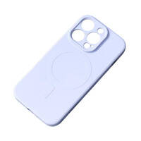 IPHONE 14 PLUS SILICONE CASE MAGSAFE - LIGHT BLUE