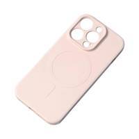 IPHONE 14 PRO MAX SILICONE MAGNETIC CASE MAGSAFE - BEIGE