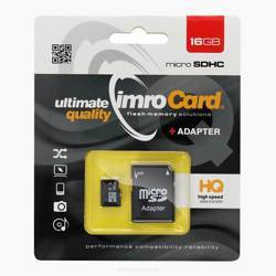 Imro karta pamięci 16GB microSDHC kl. 6 + adapter