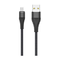 JELLICO USB CABLE - KDS-120 3.1A MICRO USB 1M BLACK