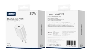 JELLICO wall charger EU25 PD 25W 1xUSB-C White