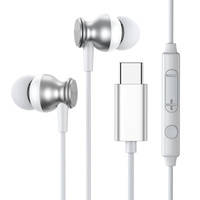 JOYROOM EARBUDS USB HEADPHONES TYPE C WITH REMOTE CONTROL AND MICROPHONE SILVER (JR-EC04 SILVER)