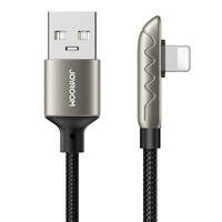 JOYROOM USB CABLE - LIGHTNING CHARGING / DATA TRANSFER 2.4A 1.2M SILVER (S-1230K3)