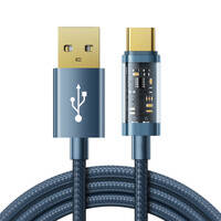 JOYROOM USB CABLE - USB TYPE C FOR CHARGING / DATA TRANSMISSION 3A 1.2M BLUE (S-UC027A12)