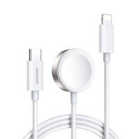 JOYROOM USB TYPE C 20W PD CABLE WITH INDUCTIVE CHARGER FOR APPLE WATCH 1.5M WHITE (S-IW005)