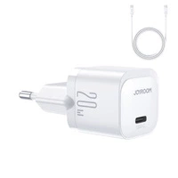 Joyroom JR-TCF02 USB-C PD 20W wall charger + USB-C cable - white