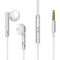 Joyroom Wired Series JR-EW06 wired headphones, metal - silver and white