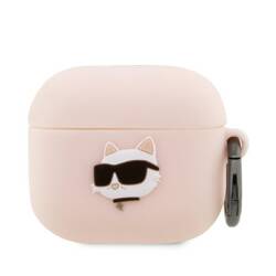 KARL LAGERFELD KLA3RUNCHP AIRPODS 3 COVER PINK/PINK SILICONE CHUPETTE HEAD 3D