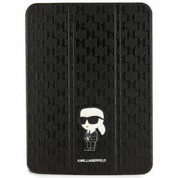 KARL LAGERFELD KLFC11SAKHPKK IPAD 10.9 "FOLIO MAGNET ALLOVER COVER CZARNY/BLACK SAFFIANO IKONIK MONOGRAM