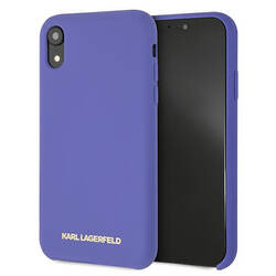 KARL LAGERFELD KLHCI61SLVOG IPHONE XR HARDCASE PURPLE/VIOLET SILICONE