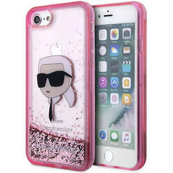 KARL LAGERFELD KLHCI8LNKHCP IPHONE 7/8/ SE 2020/ SE 2022 PINK/ PINK HARDCASE GLITTER KARL HEAD