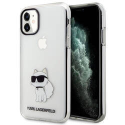 KARL LAGERFELD KLHCN61HNCHTCT IPHONE 11 / XR 6.1 "TRANSPARENT HARDCASE IKONIK CHUPETTE