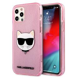 KARL LAGERFELD KLHCP12LCHTUGLP IPHONE 12 PRO MAX 6.7 "PINK/PINK HARDCASE GLITTER CHUPETTE