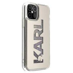 KARL LAGERFELD KLHCP12LKLMLGR IPHONE 12 PRO MAX 6.7 "SREBRRY/SILVER HARDCASE MIRROR LIQUID GLITTER KARL