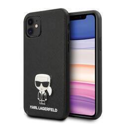 KARL LAGERFELD KLHCP12SIKMSBK IPHONE 12 MINI 5.4 "BLACK/BLACK HARDCASE SAFFIANO IKONIK METAL