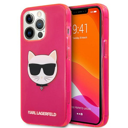 KARL LAGERFELD KLHCP13XCHTRP IPHONE 13 PRO MAX 6.7 "PINK/PINK HARDCASE GLITTER CHOUPETTE FLUO