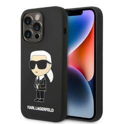 KARL LAGERFELD KLHCP14LSNIKBCK IPHONE 14 PRO 6.1 "HARDCASE CZARNY/BLACK SILICONE IKONIK