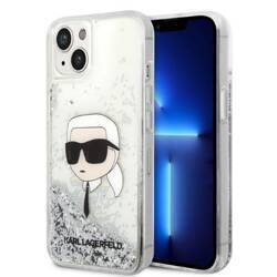 KARL LAGERFELD KLHCP14MLNKHCH IPHONE 14 PLUS / 15 PLUS 6.7 "SILVER / SILVER HARDCASE GLITTER KARL HEAD