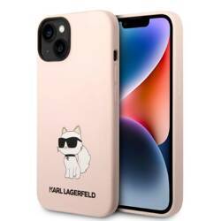 KARL LAGERFELD KLHCP14MSNCHBCP IPHONE 14 PLUS / 15 PLUS 6.7 "HARDCASE PINK / PINK SILICONE CHOUPETTE