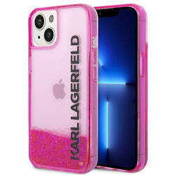 KARL LAGERFELD KLHCP14SLCKVF IPHONE 14/15/13 6.1 "PINK / PINK HARDCASE LIQUID GLITTER ELONG