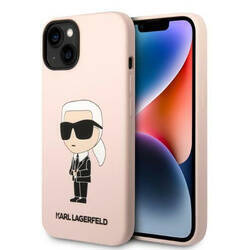 KARL LAGERFELD KLHCP14SSNIKBCP IPHONE 14/15/13 6.1 "HARDCASE PINK / PINK SILICONE IKONIK