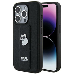 KARL LAGERFELD KLHCP14XGSACHPK IPHONE 14 PRO MAX 6.7 "BLACK/BLACK HARDCASE GRIPSTAND SAFFIANO CHOUPETTE PINS