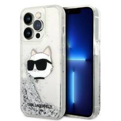 KARL LAGERFELD KLHCP14XLNCHCS IPHONE 14 PRO MAX 6.7 "SILVER/SILVER HARDCASE GLITTER CHOUPETTE HEAD