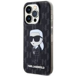 KARL LAGERFELD KLHCP15LHNKMKLK IPHONE 15 PRO 6.1 "BLACK/BLACK HARDCASE MONOGRAM ICONIK