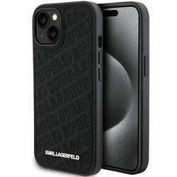 KARL LAGERFELD KLHCP15MPQKPMK IPHONE 15 PLUS / 14 PLUS 6.7 "BLACK / BLACK HARDCASE QUILTED K PATTERN