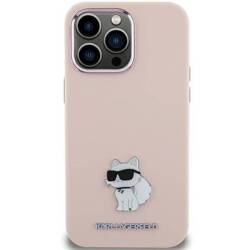 KARL LAGERFELD KLHCP15SSMHCNPPP IPHONE 15/14/16 6.1 "PINK / PINK SILICONE CHUPETTE METAL PIN