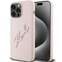 KARL LAGERFELD KLHCP15XSKSBMCP IPHONE 15 PRO MAX 6.7 "PINK/PINK HARDCASE SILICONE KARL SCRIPT