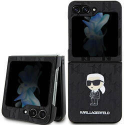 KARL LAGERFELD KLHCZF5SAPKINPK WITH FLIP5 F731 HARDCASE CZARNY/BLACK SAFFIANO IKONIK PIN