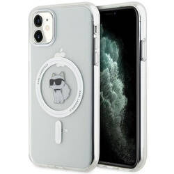 KARL LAGERFELD KLHMN61HFCCNOT IPHONE 11 /XR TRANSPARENT/TRANSPARENT HARDCASE IML CHOUPETTE MAGSAFE