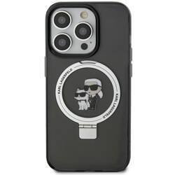 KARL LAGERFELD KLHMN61HMRSKCK IPHONE 11 / XR 6.1 "BLACK / BLACK HARDCASE RING STAND KARL & CHUPETTTE MAGSAFE