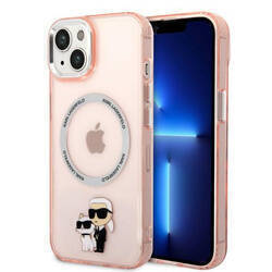 KARL LAGERFELD KLHMP14MHNKPCIP IPHONE 14 PLUS / 15 PLUS 6.7 "HARDCASE PINK / PINK ICONIC KARL & CHUPETTE MAGSAFE