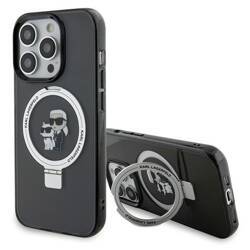 KARL LAGERFELD KLHMP15XHMRSKCK IPHONE 15 PRO MAX 6.7 "BLACK/BLACK HARDCASE RING STAND KARL & CHUPETTTE MAGSAFE