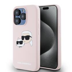 KARL LAGERFELD KLHMP15XSKCHPPLP IPHONE 15 PRO MAX 6.7" PINK/PINK HARDCASE SILICONE KARL & CHOUPETTE MAGSAFE